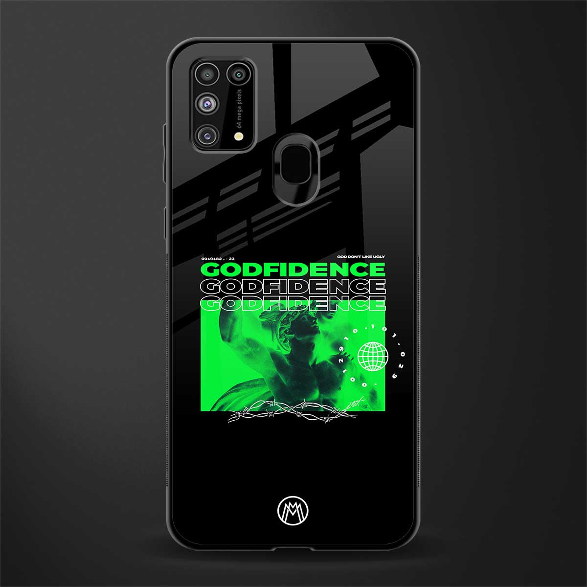 godfidence glass case for samsung galaxy m31 prime edition image
