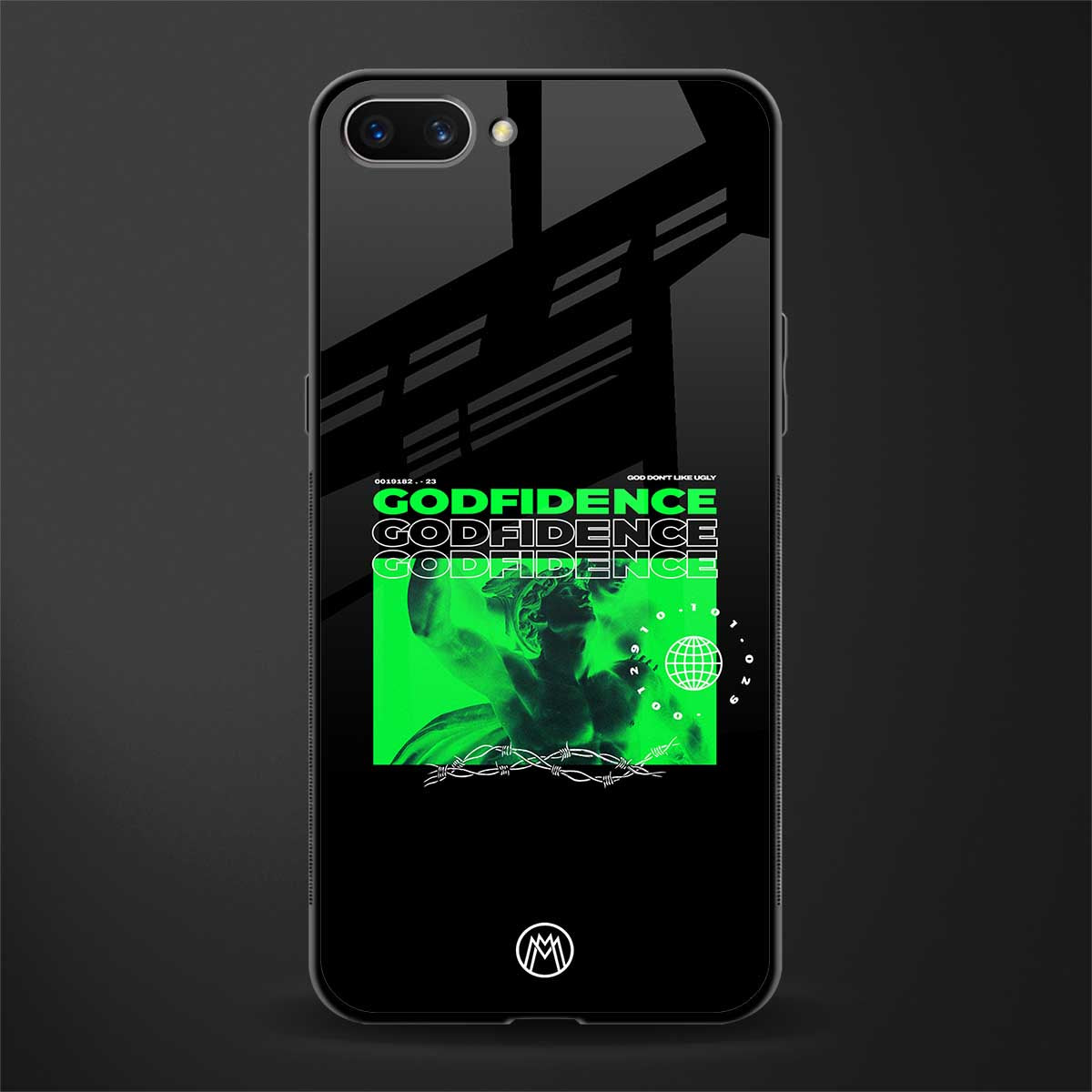 godfidence glass case for realme c1 image