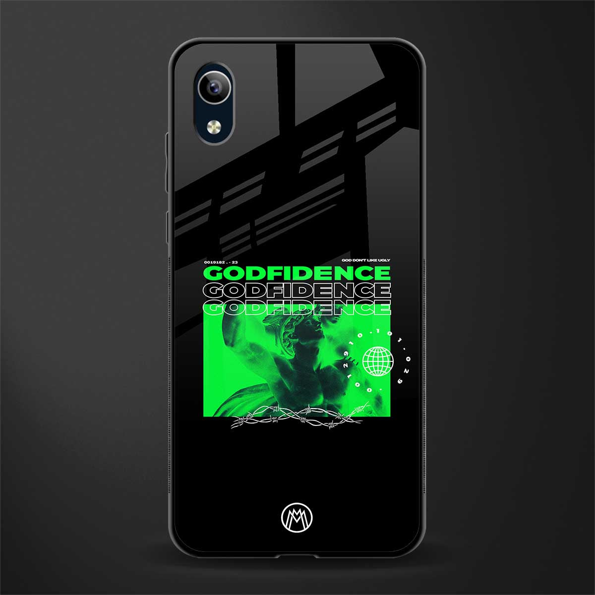 godfidence glass case for vivo y1s without fingerprint image