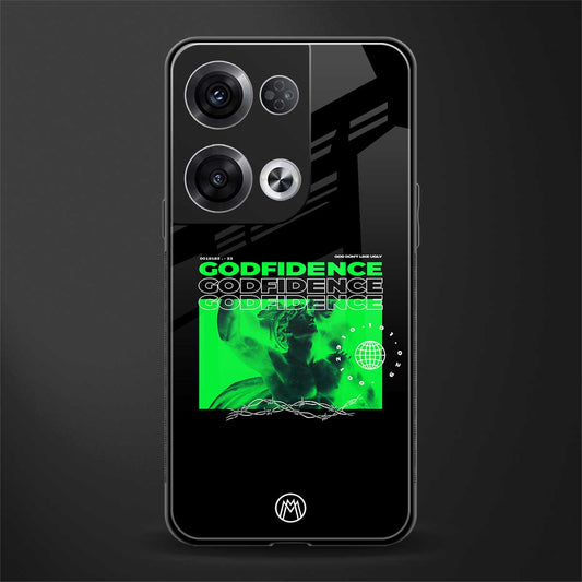 godfidence back phone cover | glass case for oppo reno 8 pro