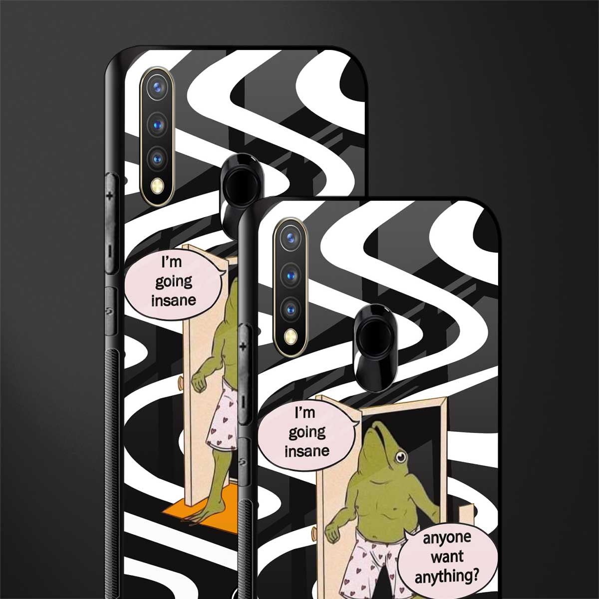 going insane glass case for vivo u20 image-2