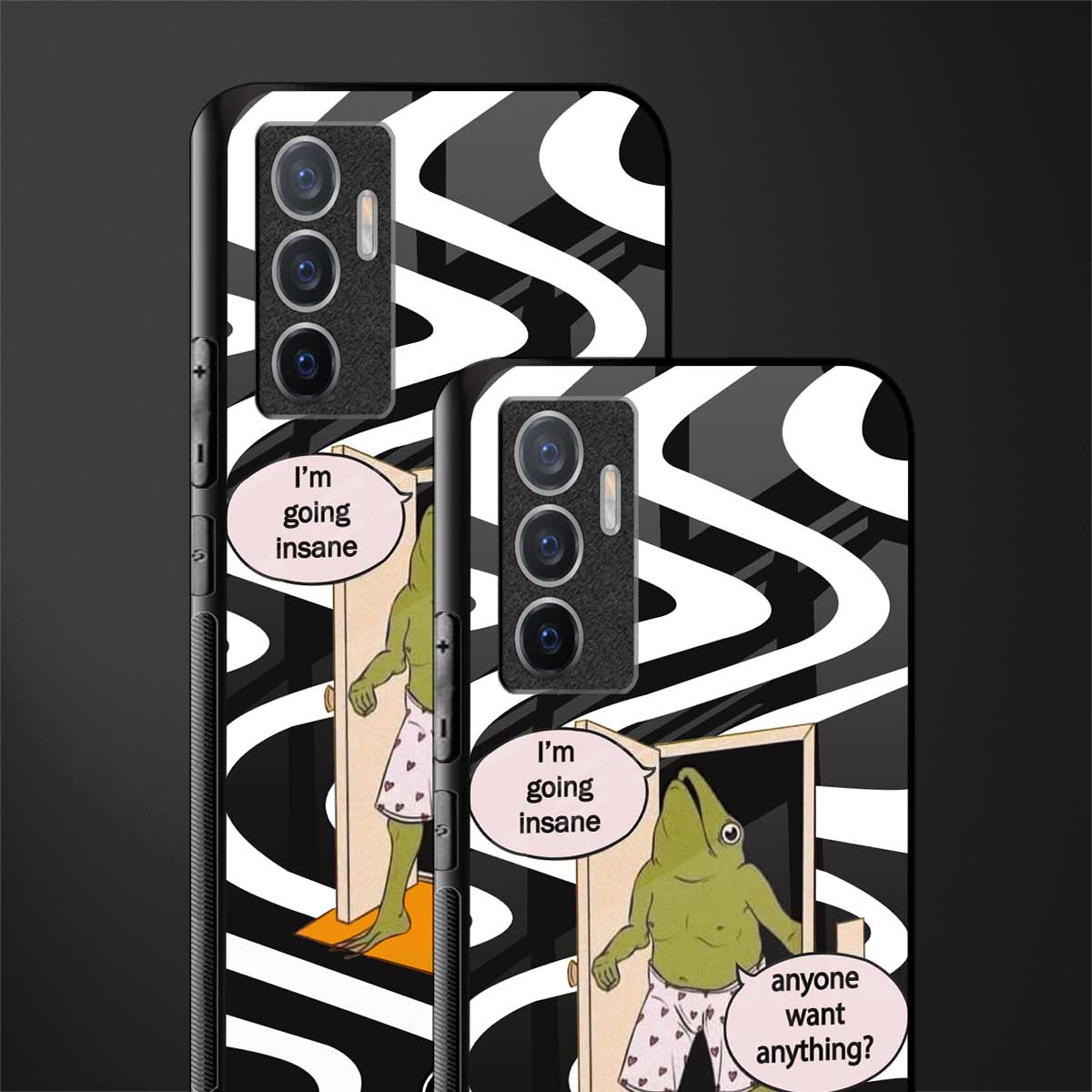 going insane glass case for vivo v23e image-2