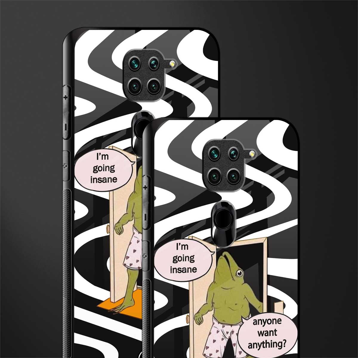 going insane glass case for redmi note 9 image-2