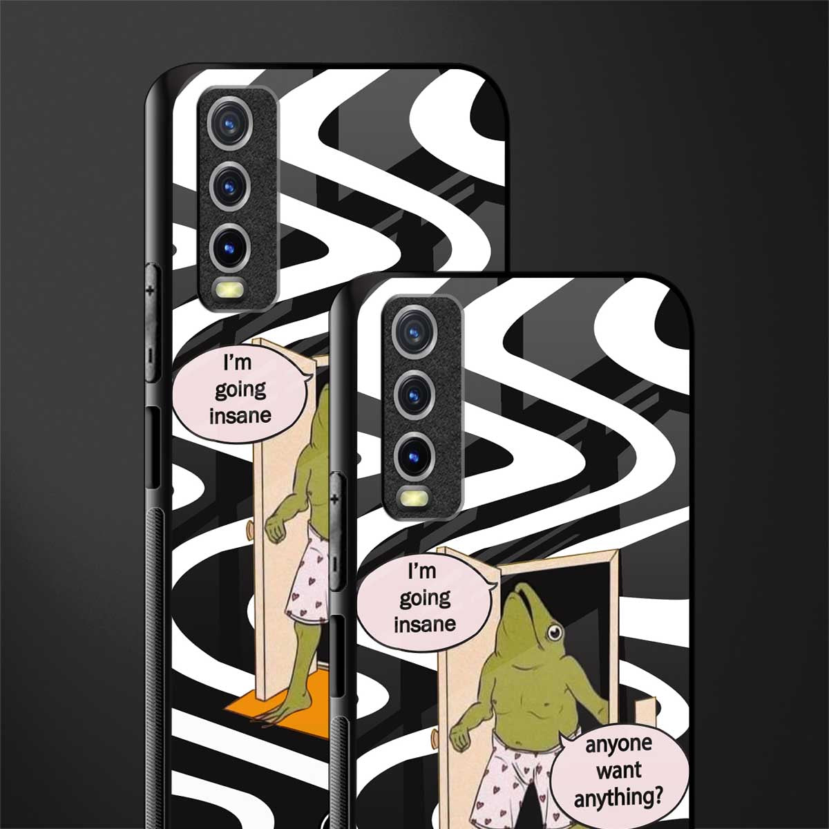 going insane glass case for vivo y20 image-2