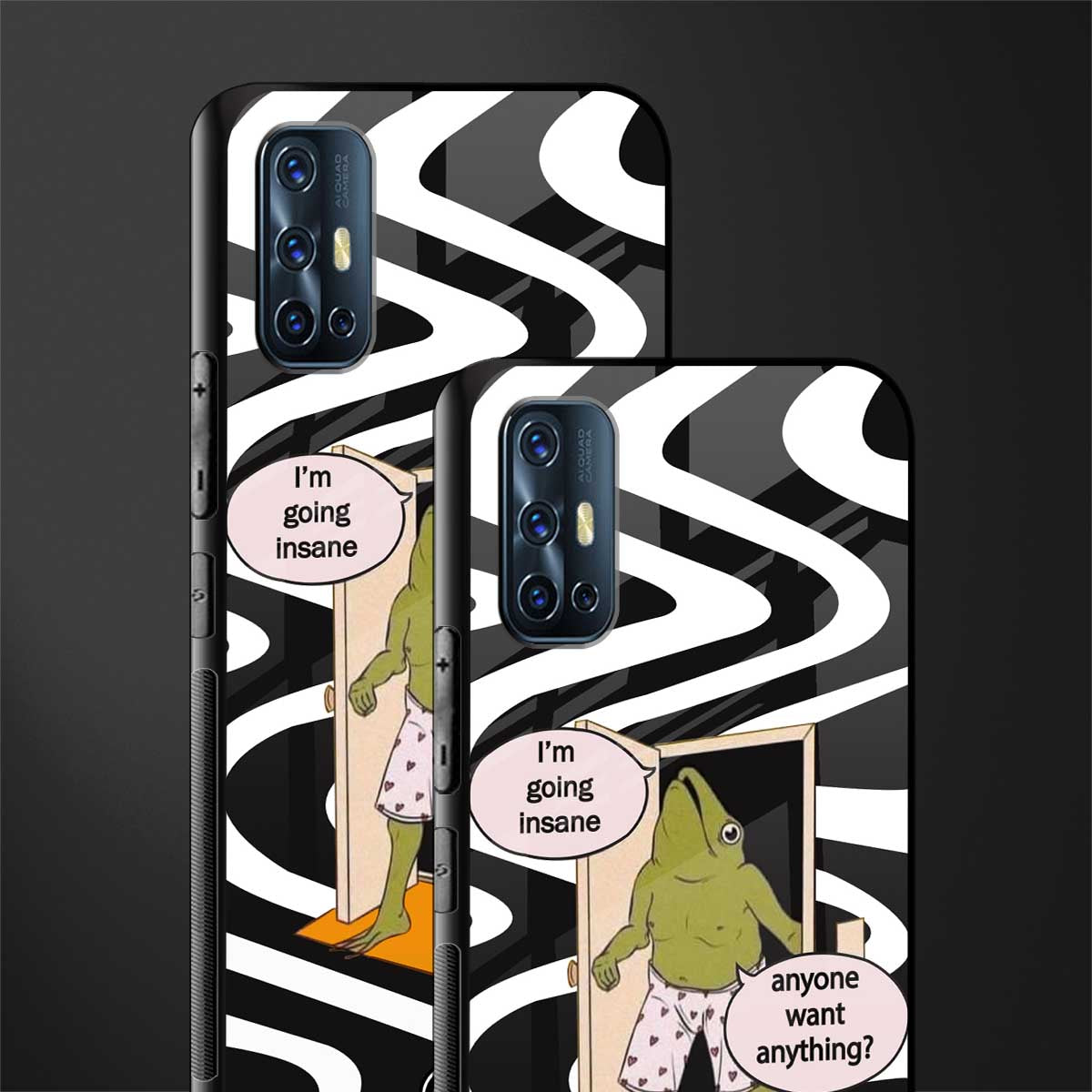 going insane glass case for vivo v17 image-2