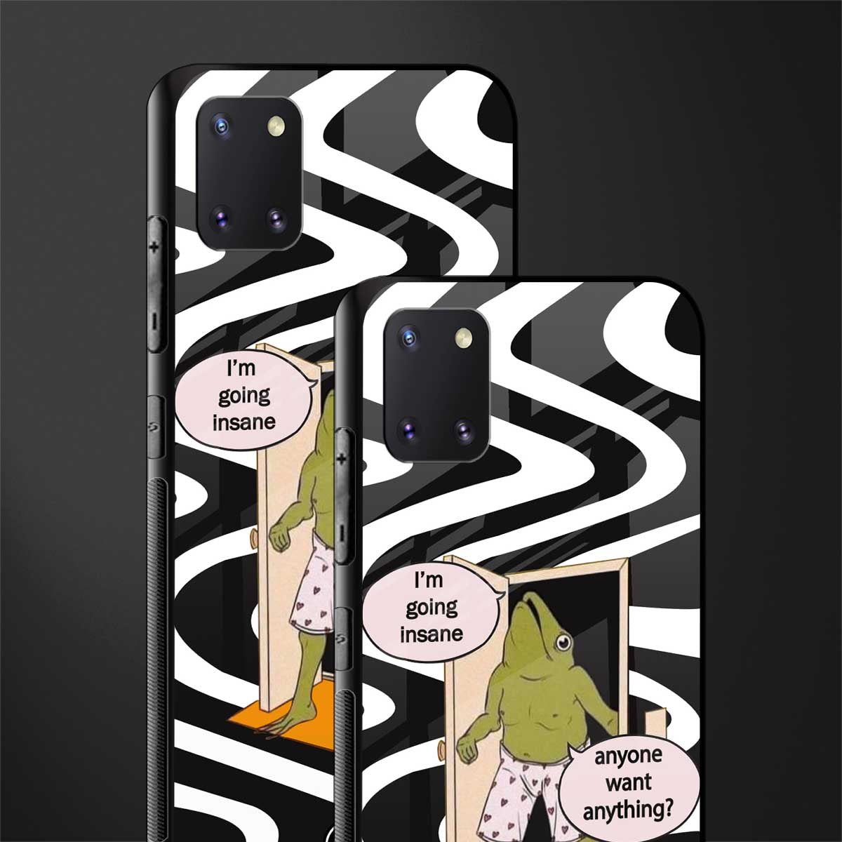 going insane glass case for samsung a81 image-2