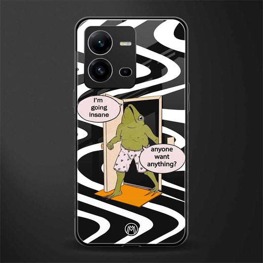going insane back phone cover | glass case for vivo v25-5g