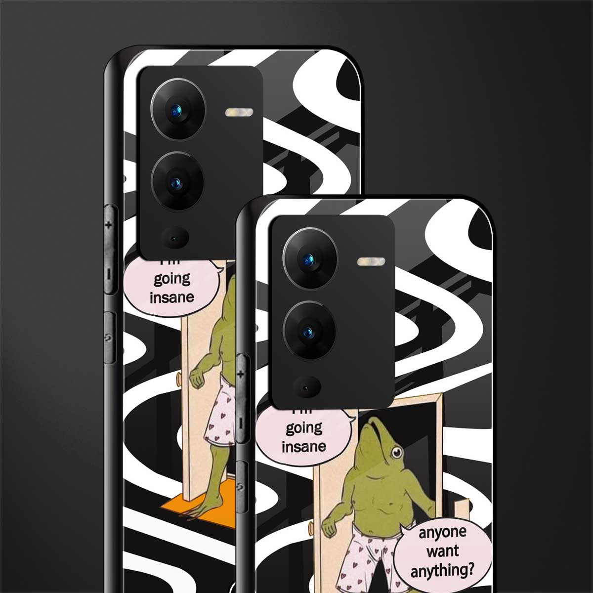 going insane back phone cover | glass case for vivo v25 pro 5g