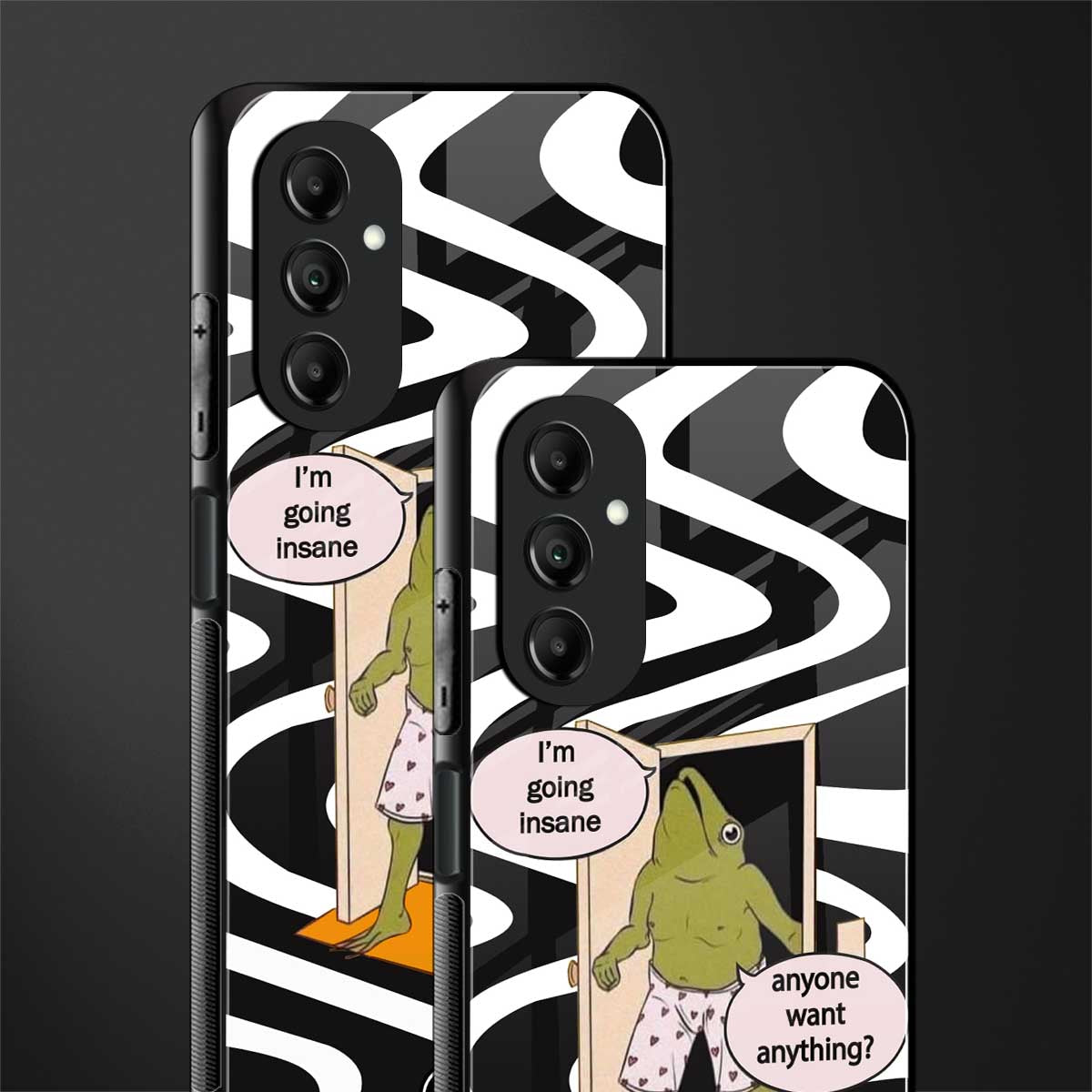 going insane back phone cover | glass case for samsung galaxy a14 5g