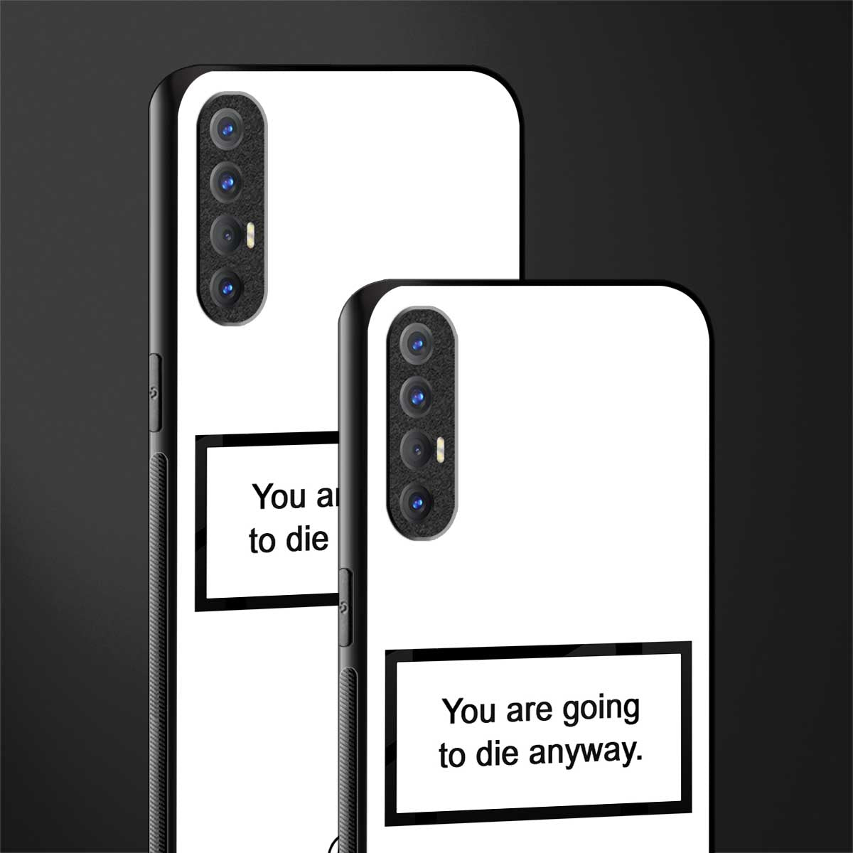 going to die white edition glass case for oppo reno 3 pro image-2