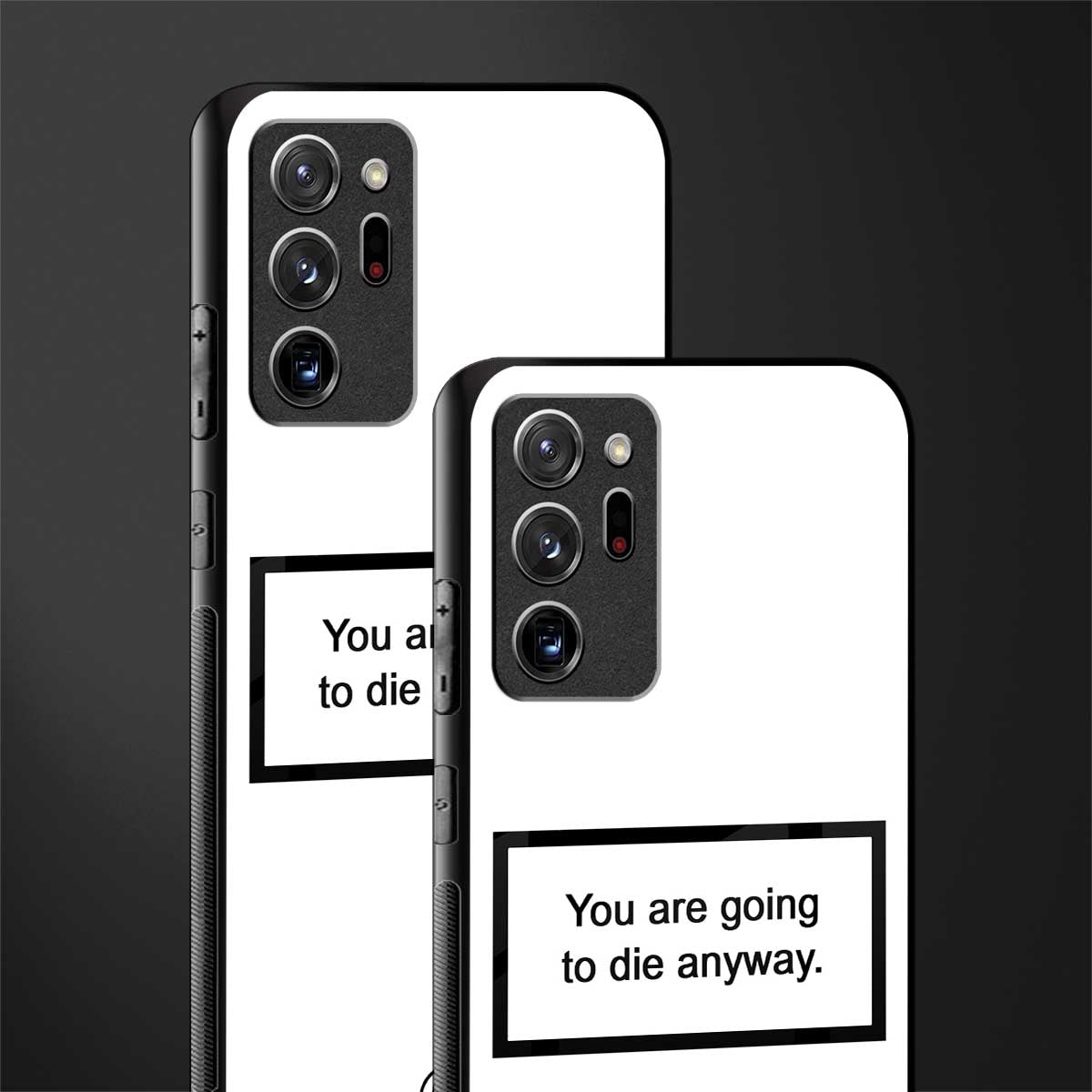 going to die white edition glass case for samsung galaxy note 20 ultra 5g image-2