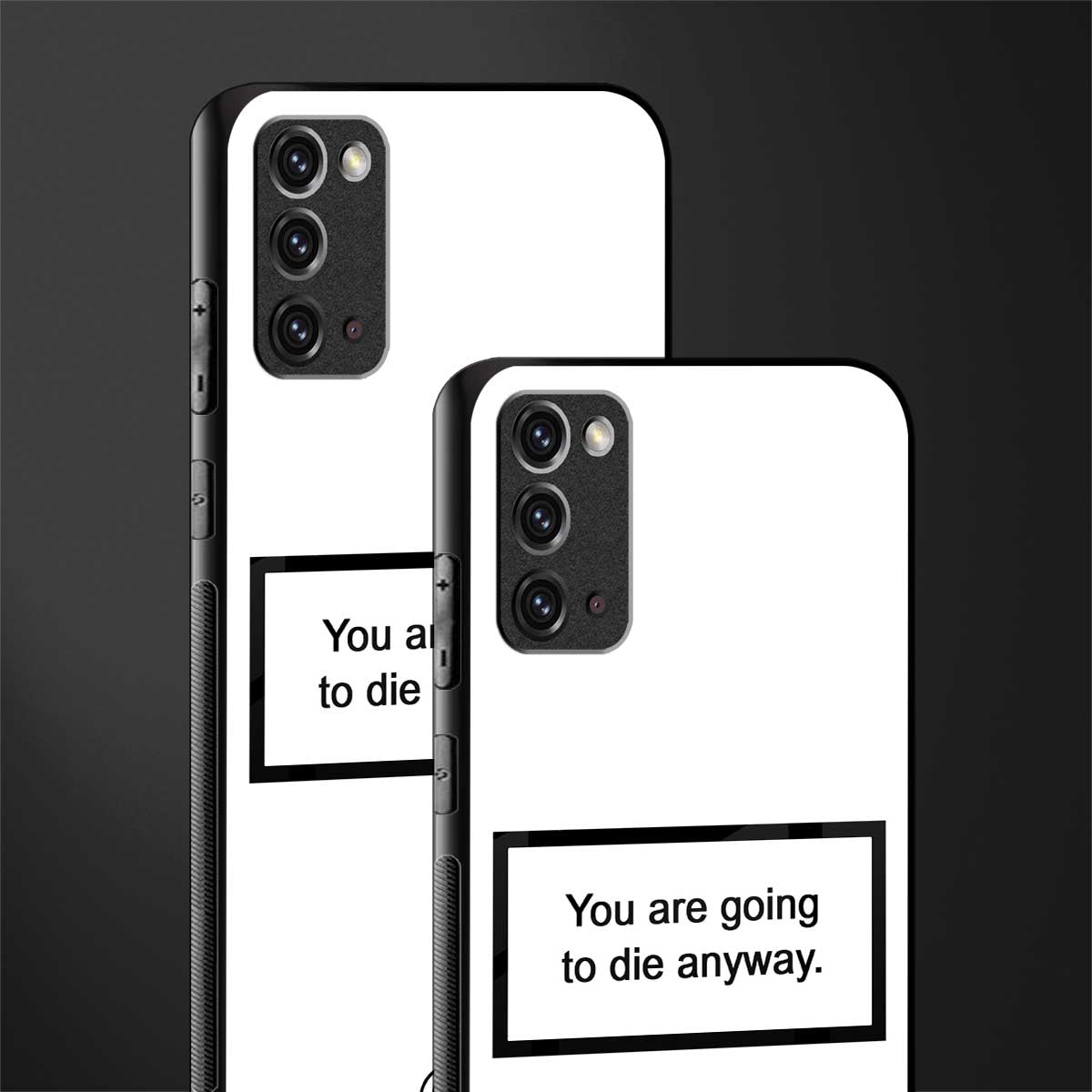 going to die white edition glass case for samsung galaxy note 20 image-2