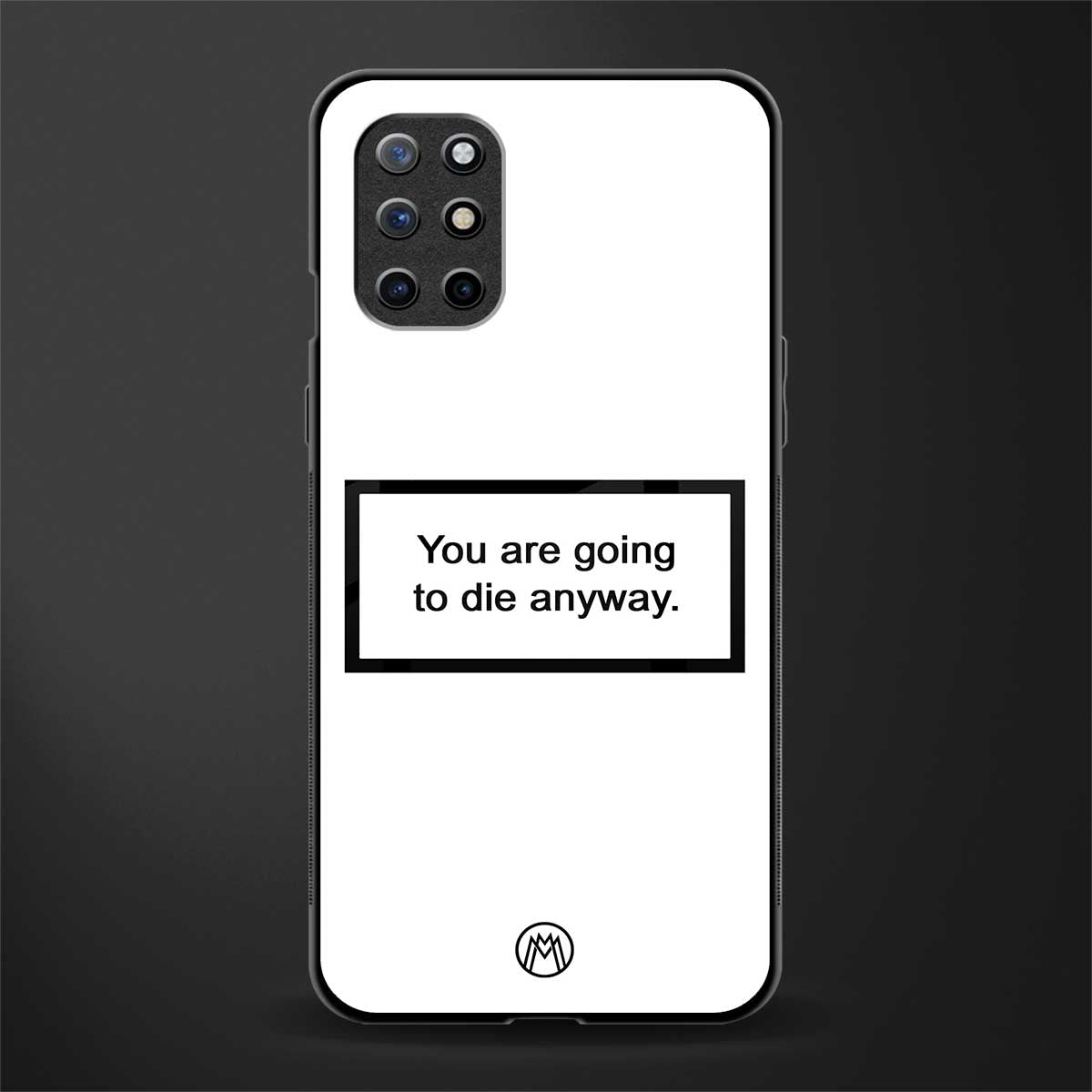 going to die white edition glass case for oneplus 8t image