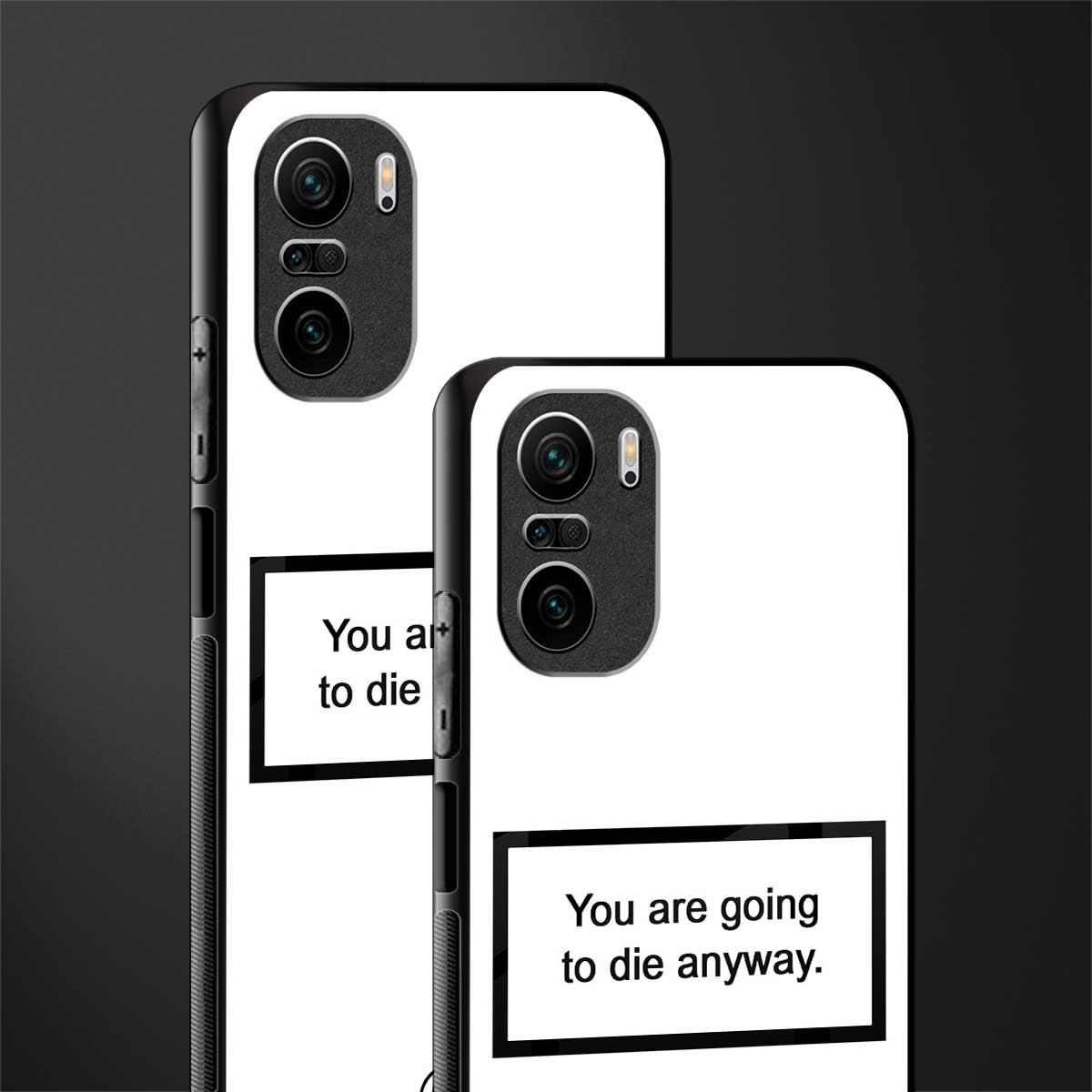 going to die white edition glass case for mi 11x 5g image-2