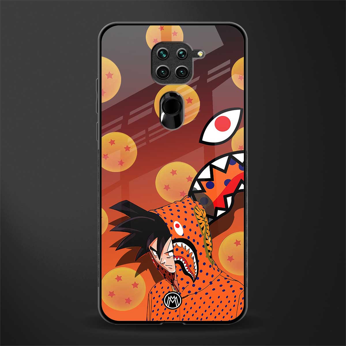 goku glass case for redmi note 9 image