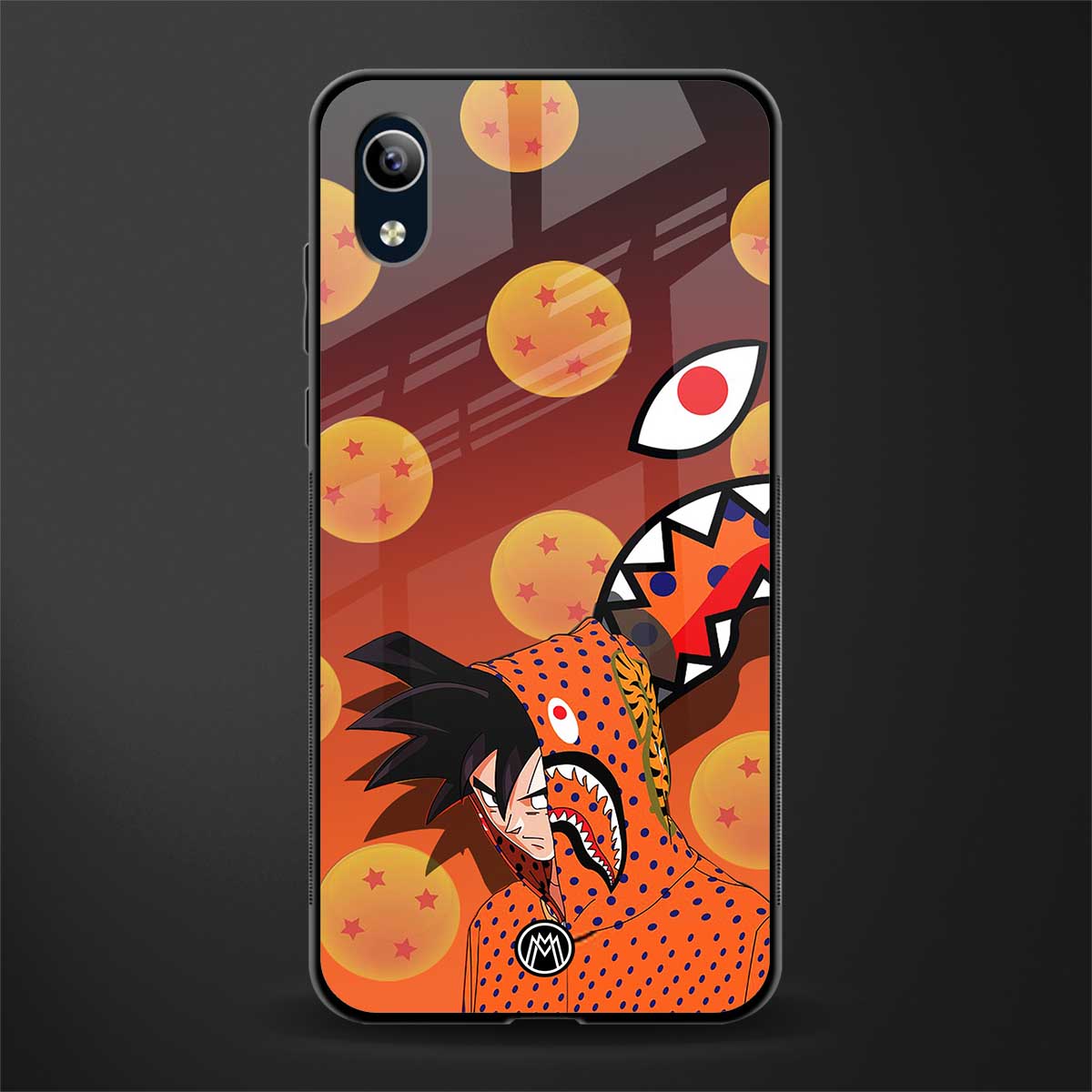 goku glass case for vivo y1s without fingerprint image