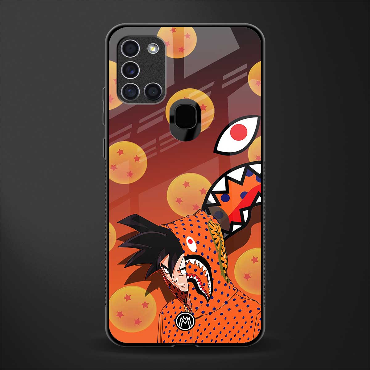 goku glass case for samsung galaxy a21s image