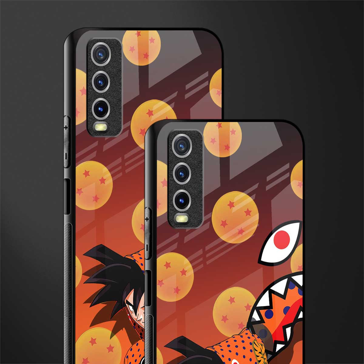 goku glass case for vivo y12s image-2