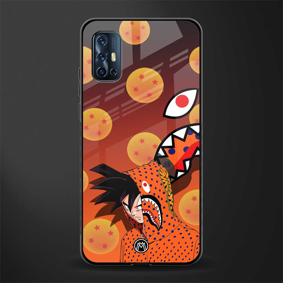 goku glass case for vivo v17 image