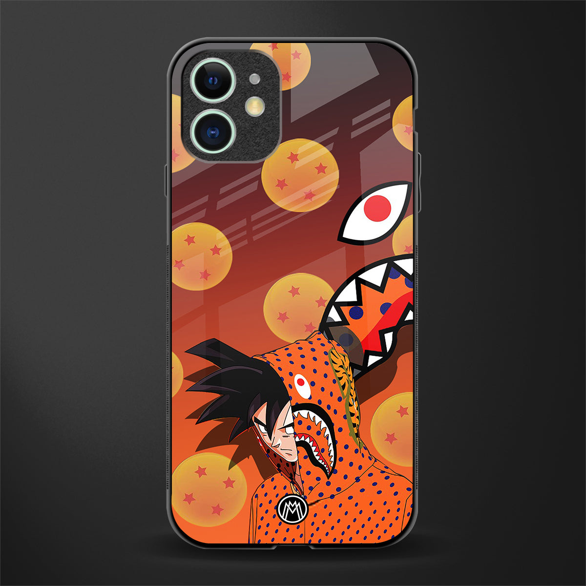 goku glass case for iphone 11 image