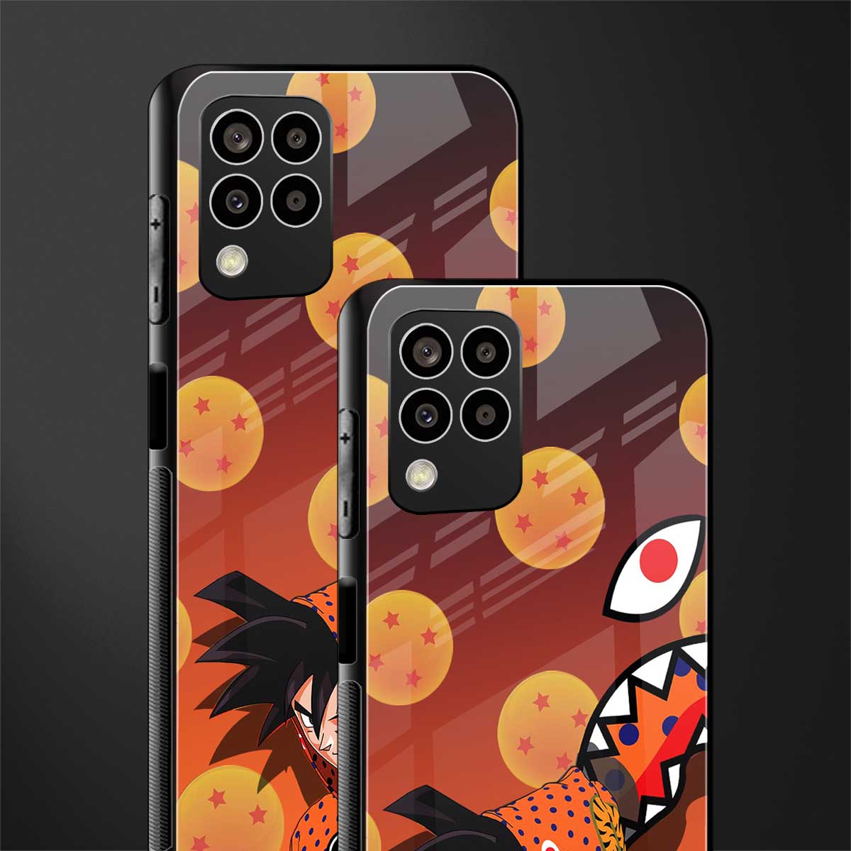 goku back phone cover | glass case for samsung galaxy m33 5g