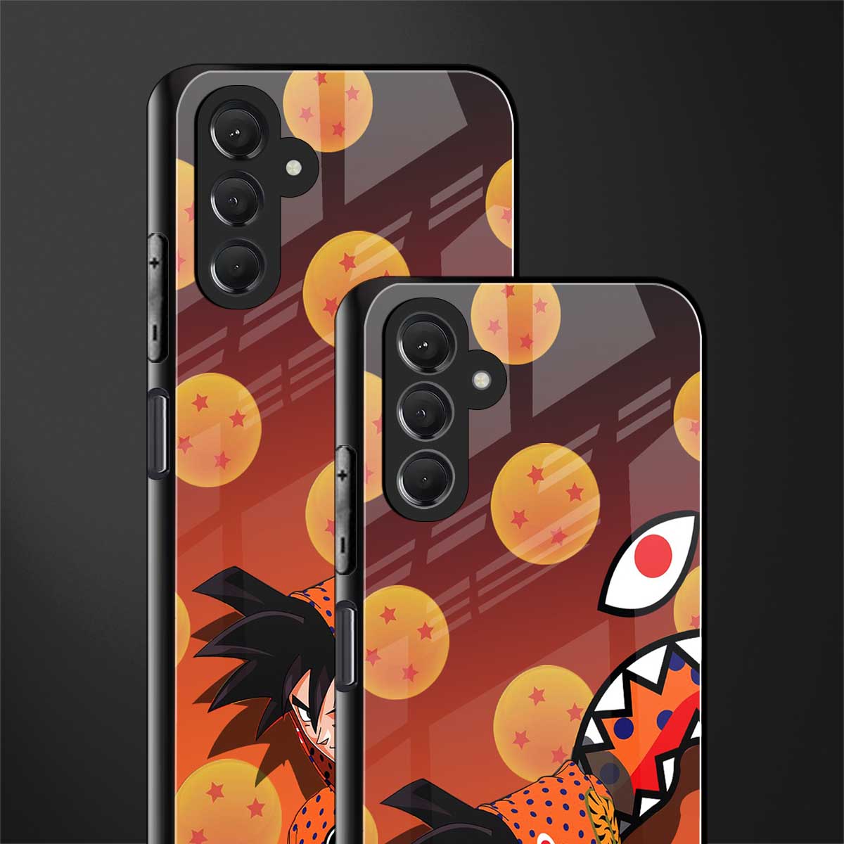 goku back phone cover | glass case for samsun galaxy a24 4g