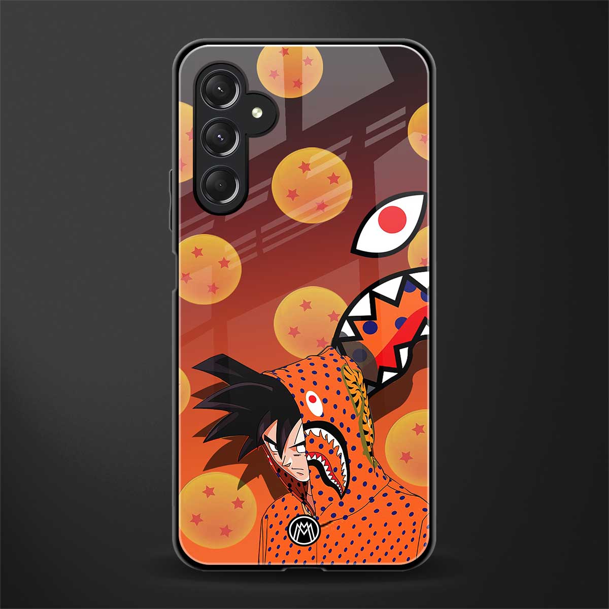 goku back phone cover | glass case for samsun galaxy a24 4g