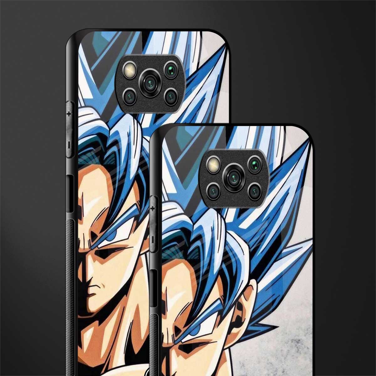goku dragon ball z anime glass case for poco x3 image-2
