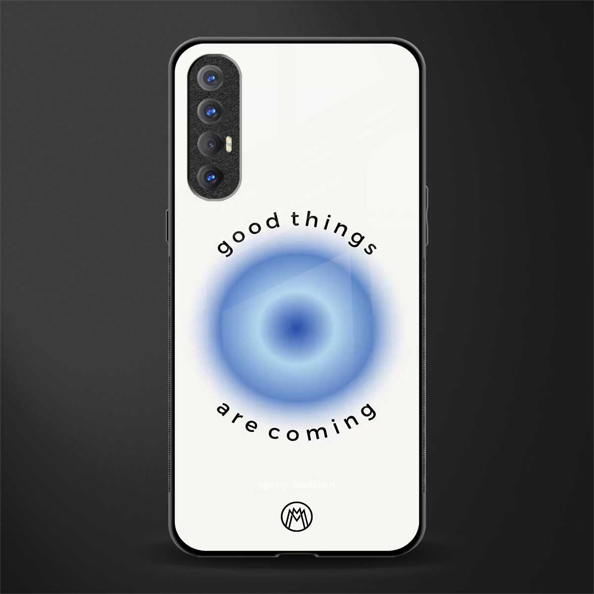 good things are coming glass case for oppo reno 3 pro image