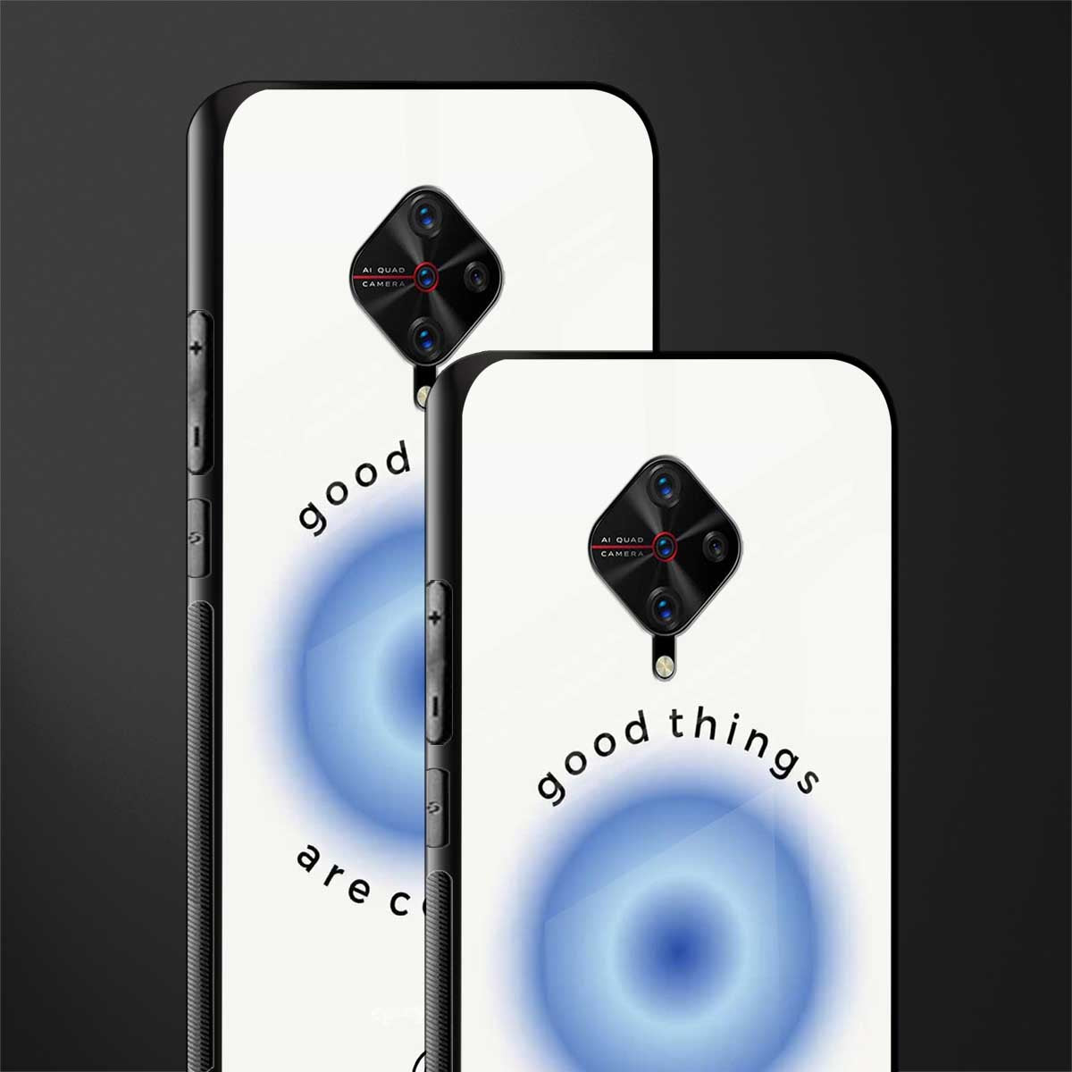 good things are coming glass case for vivo s1 pro image-2