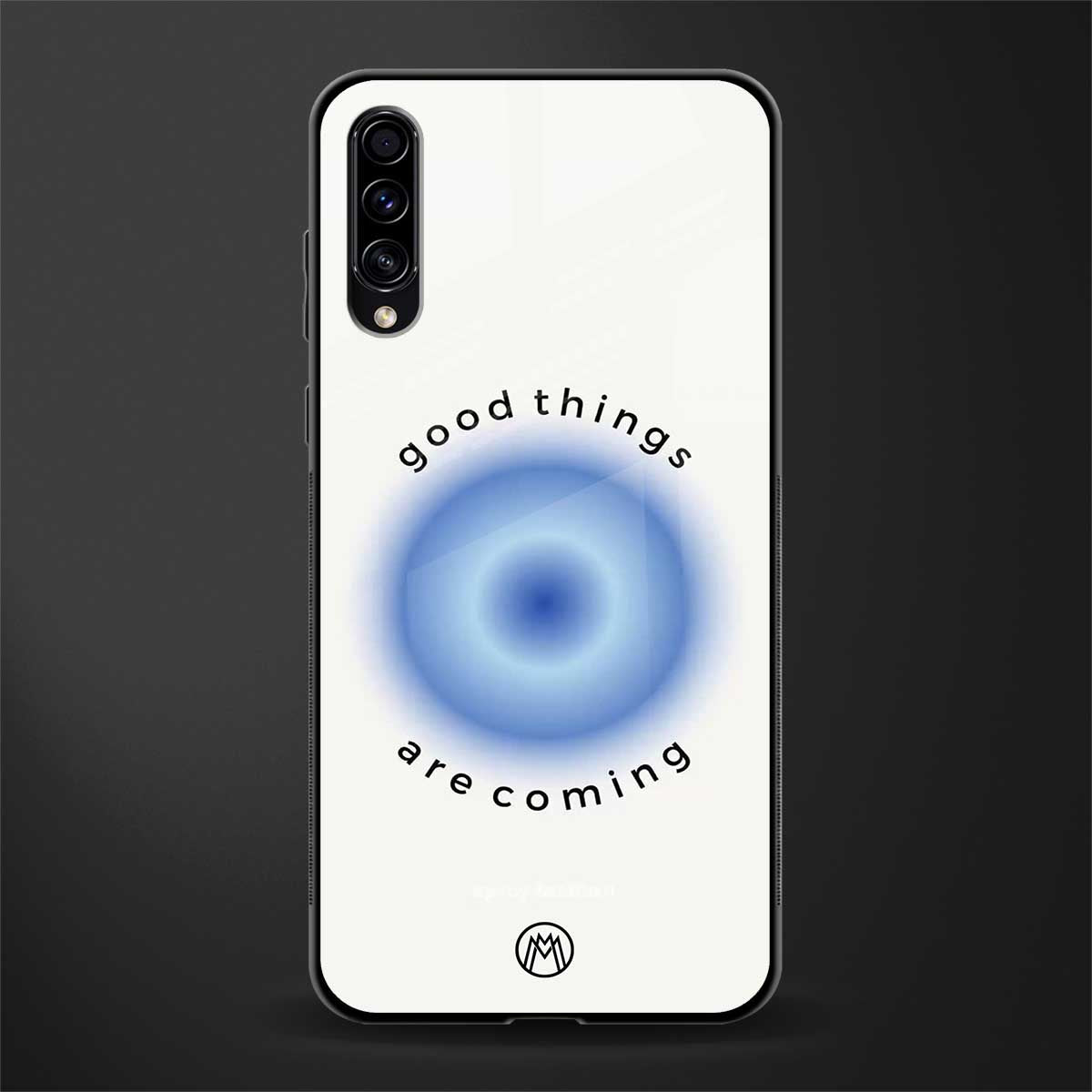 good things are coming glass case for samsung galaxy a70 image