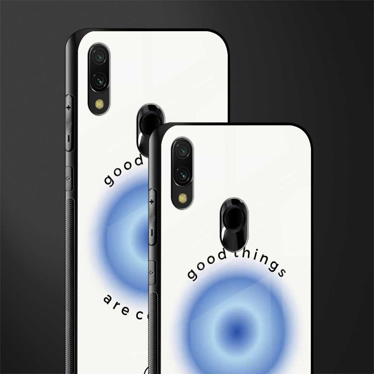 good things are coming glass case for redmi y3 image-2