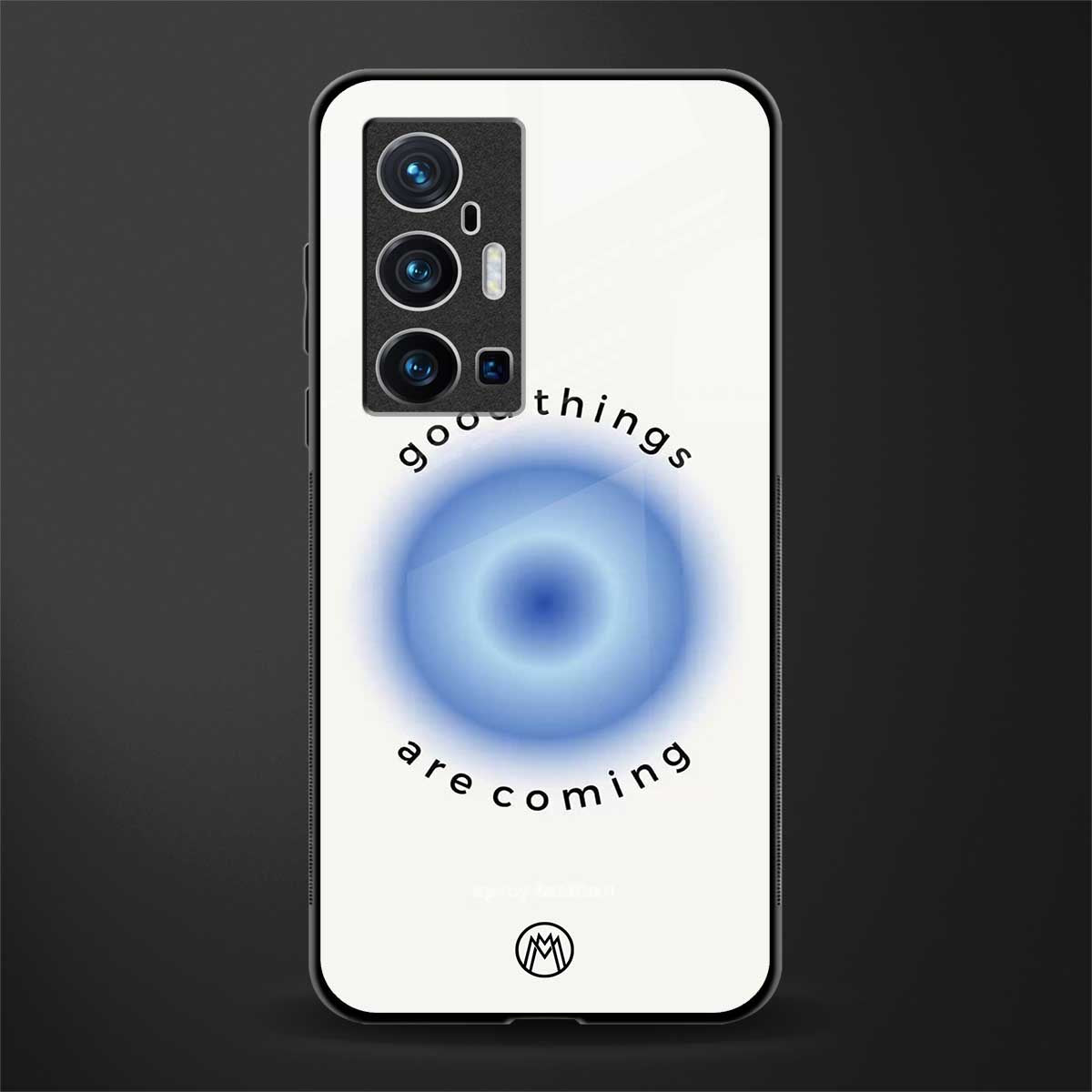 good things are coming glass case for vivo x70 pro plus image