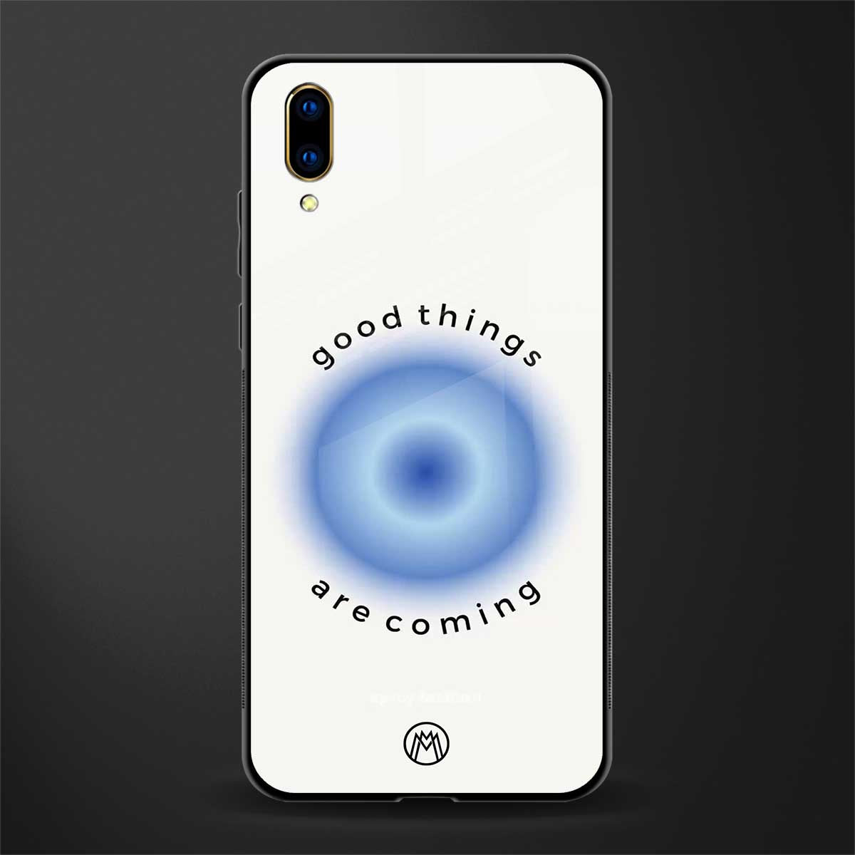 good things are coming glass case for vivo v11 pro image