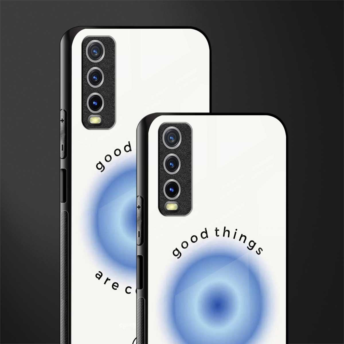 good things are coming glass case for vivo y20 image-2
