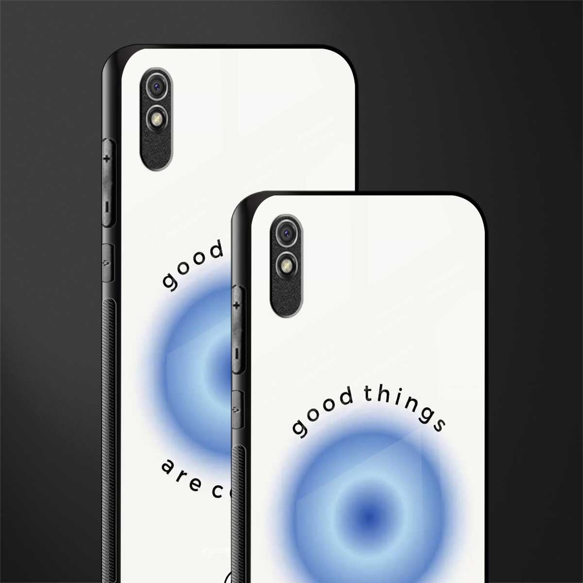 good things are coming glass case for redmi 9a image-2