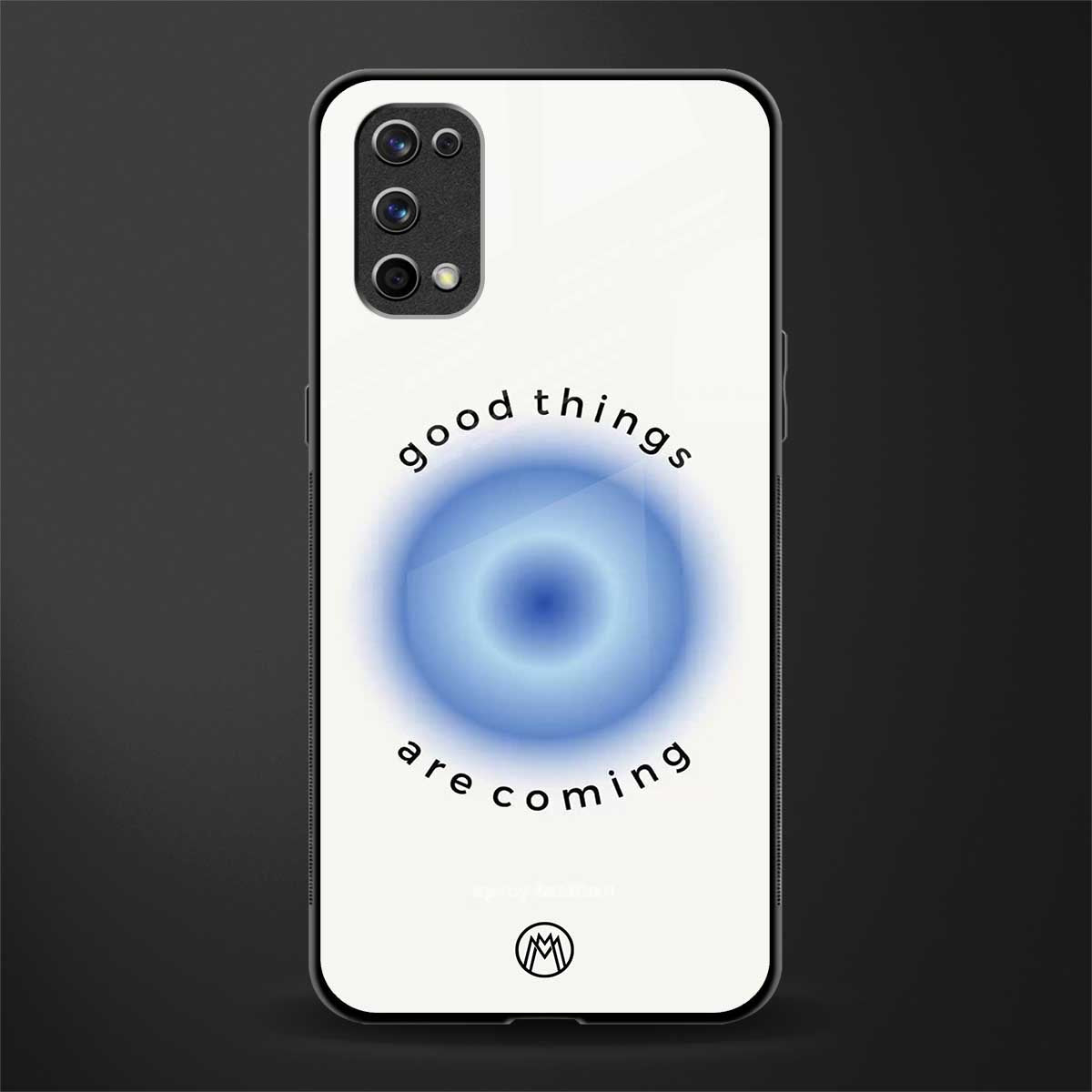 good things are coming glass case for realme 7 pro image