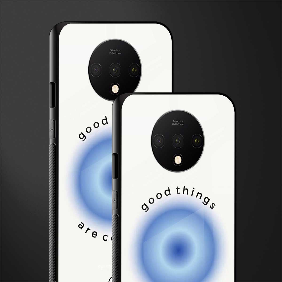 good things are coming glass case for oneplus 7t image-2