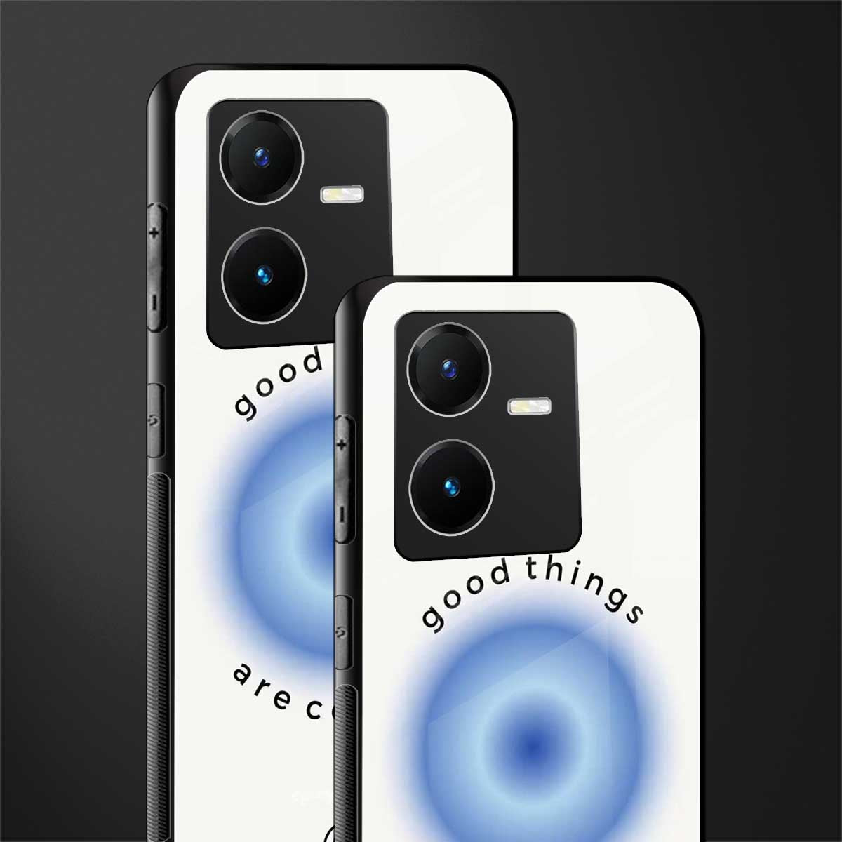 good things are coming back phone cover | glass case for vivo y22