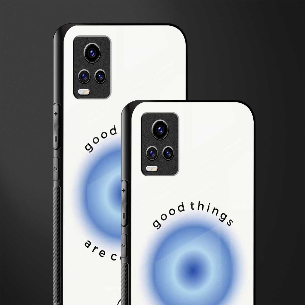 good things are coming back phone cover | glass case for vivo v21e 4g