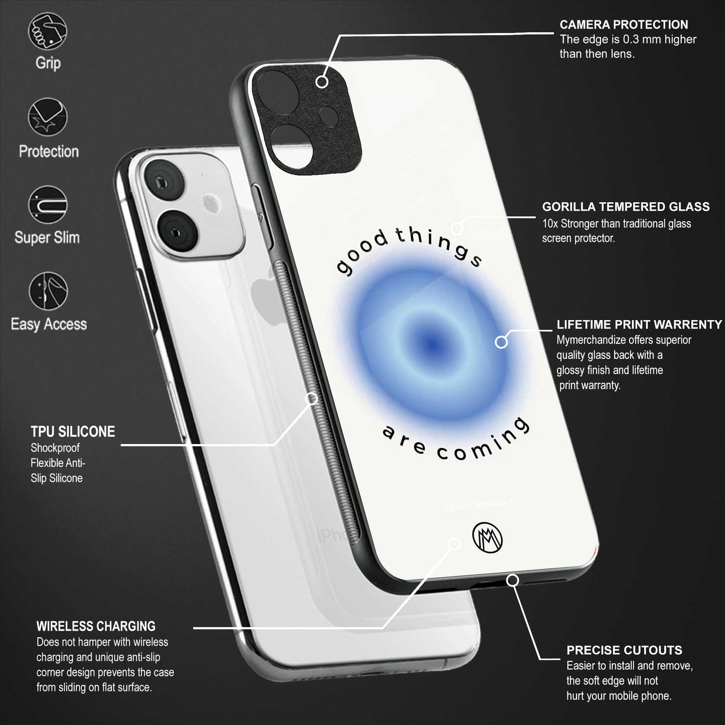 good things are coming glass case for oppo reno 3 pro image-4