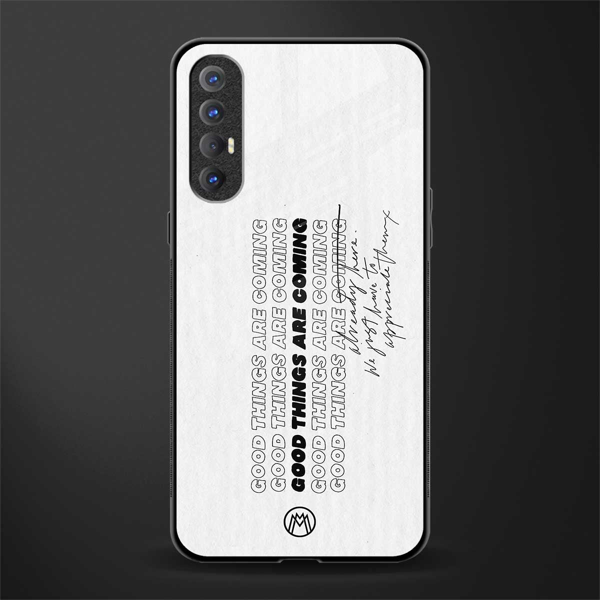 good things are here glass case for oppo reno 3 pro image