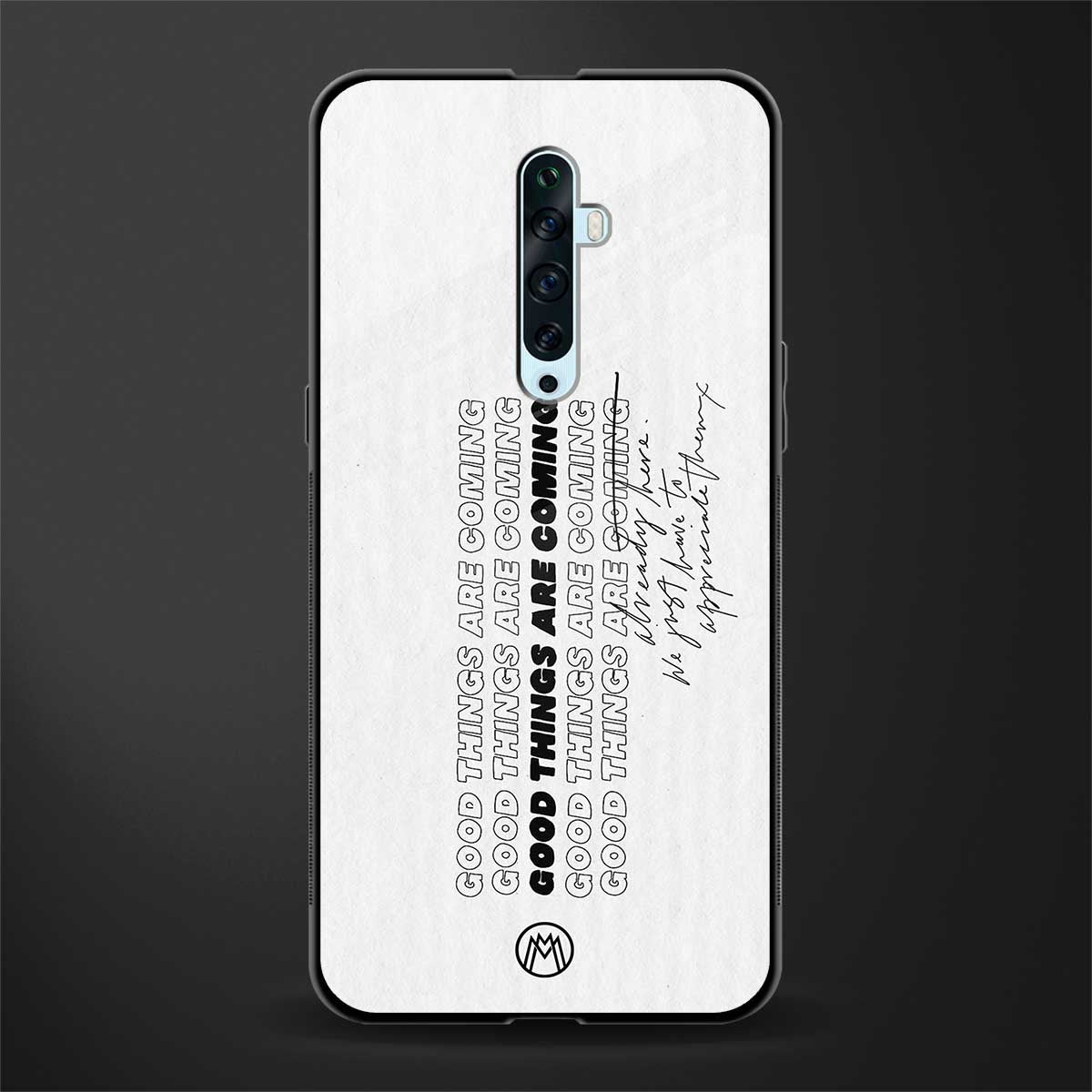 good things are here glass case for oppo reno 2z image
