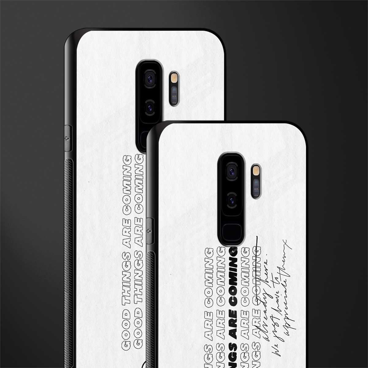 good things are here glass case for samsung galaxy s9 plus image-2