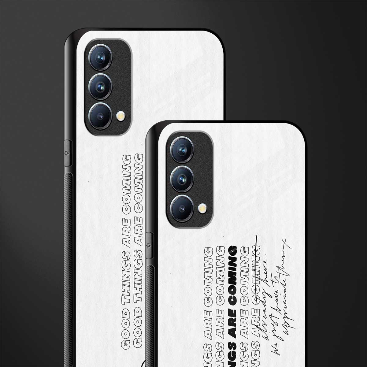 good things are here glass case for oppo f19s image-2