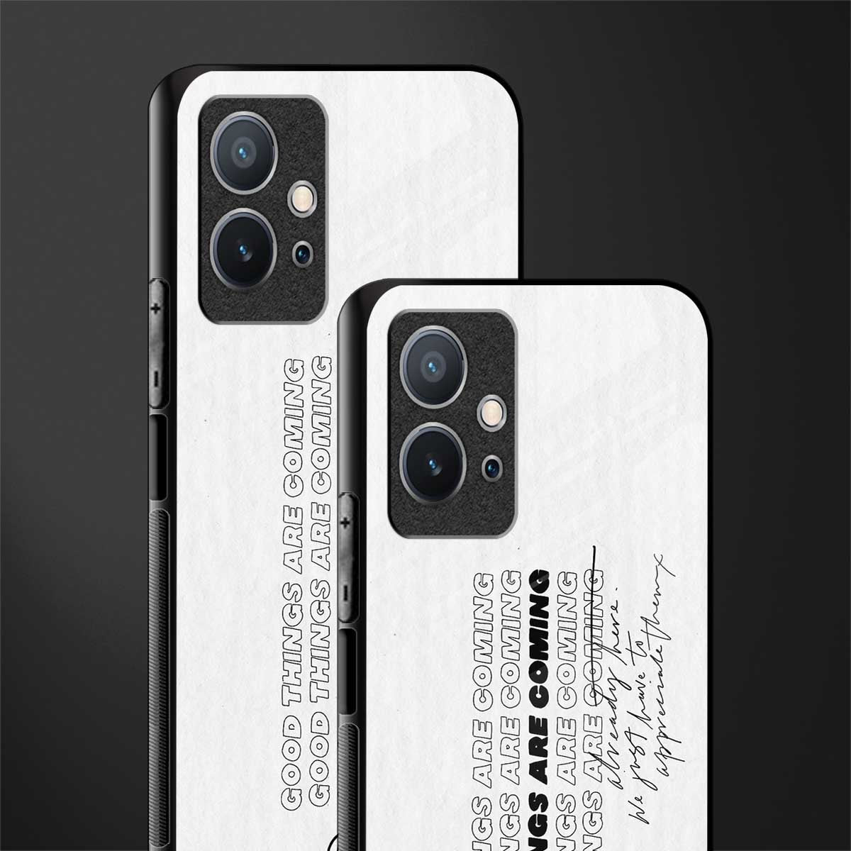 good things are here glass case for vivo y75 5g image-2