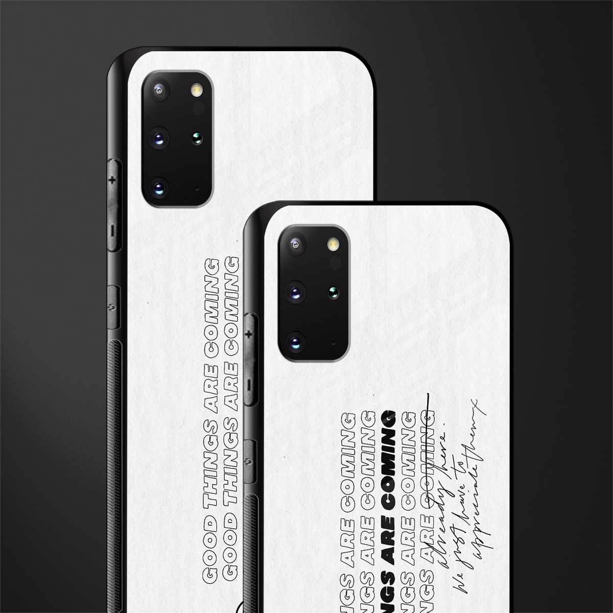 good things are here glass case for samsung galaxy s20 plus image-2