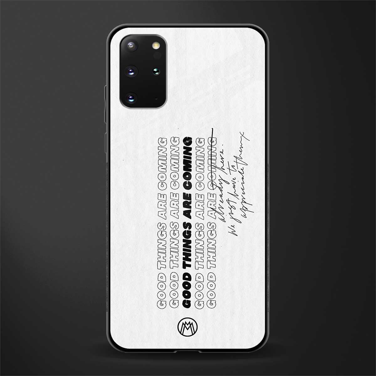 good things are here glass case for samsung galaxy s20 plus image