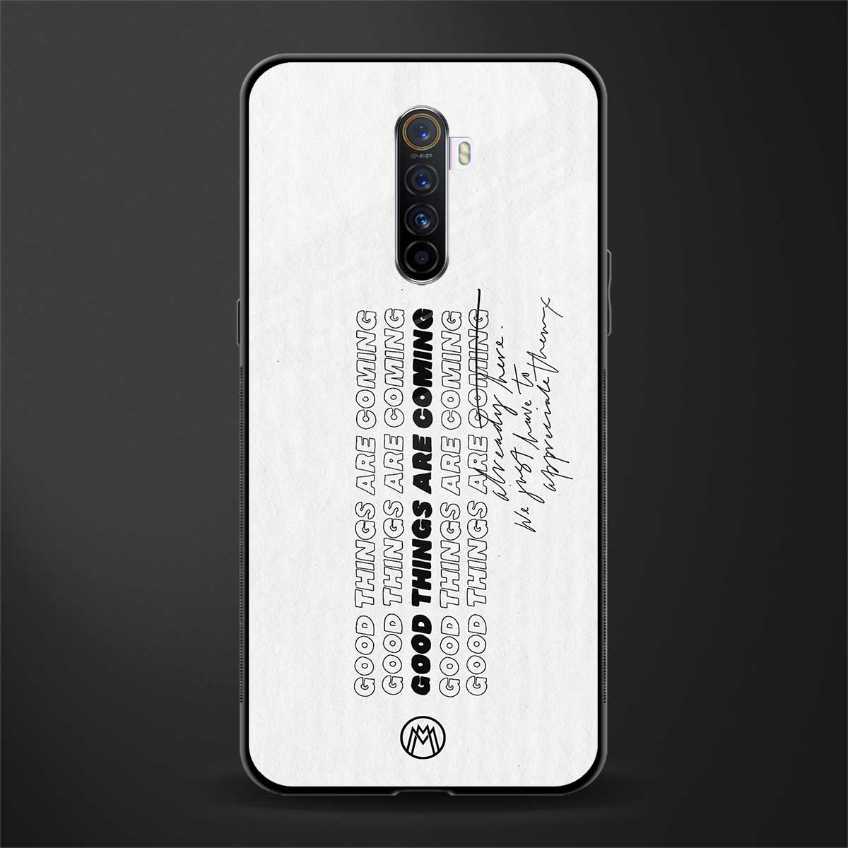 good things are here glass case for realme x2 pro image