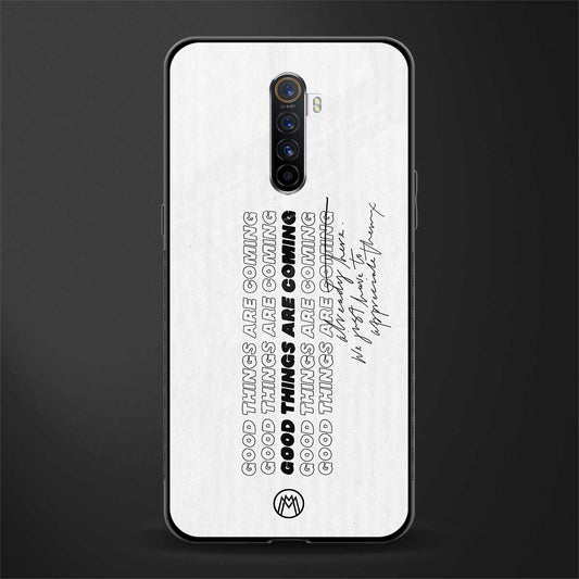 good things are here glass case for realme x2 pro image